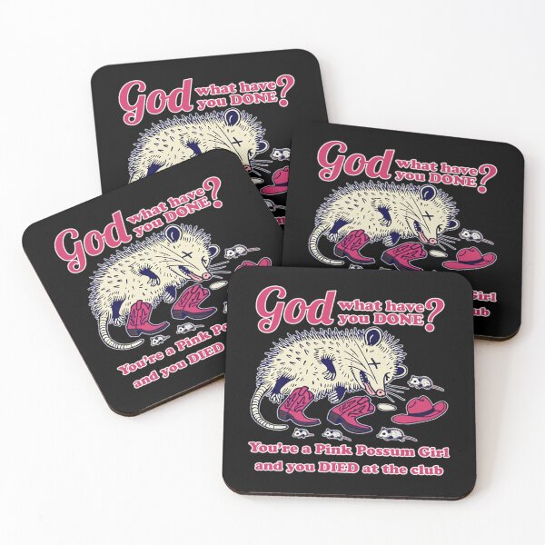 Item preview, Pink Possum Girl Western Meme designed and sold by azourapemalup.