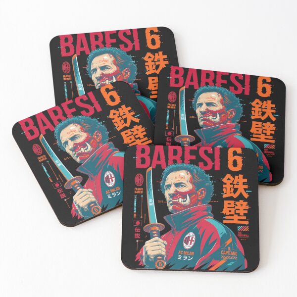 Item preview, Franco Baresi Japanese Samurai Cyberpunk AC Milan Defense Legend designed and sold by 4Titik.