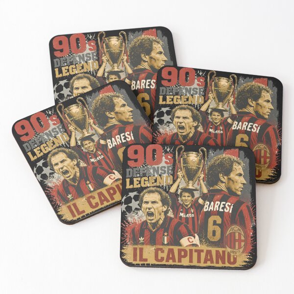 Item preview, Franco Baresi 90s Vintage Bootleg Football Legend AC Milan designed and sold by 4Titik.