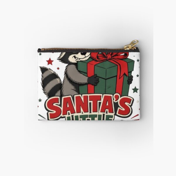 Item preview, Funny Christmas Raccoon - Santa's Little Troublemaker designed and sold by PrintWavePro.