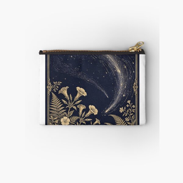 Item preview, Comet Garden Celestial Botanical Plate, Bright Comet Over Night Garden Poster designed and sold by ElicitaDesign.