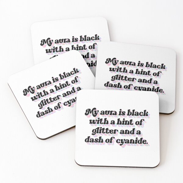 Item preview, Dark Aura With Glitter  Cyanide  Funny Goth Aesthetic Quote designed and sold by azurab-lackmo.