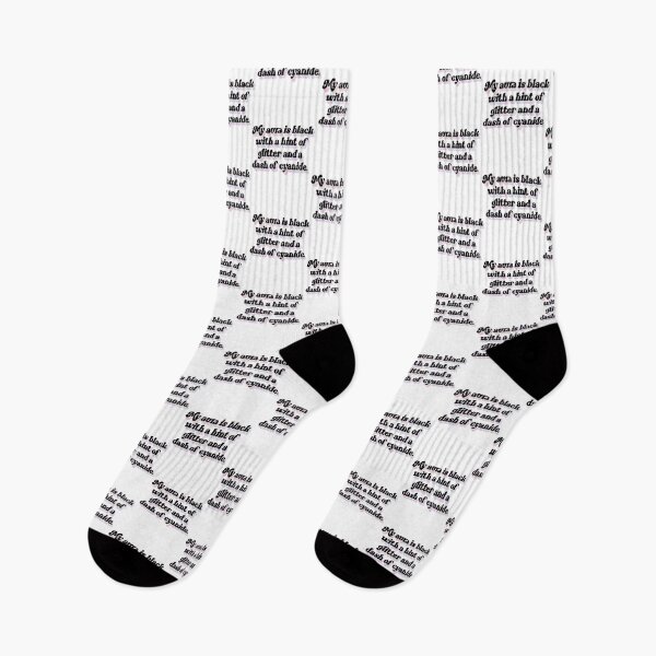 Item preview, Dark Aura With Glitter  Cyanide  Funny Goth Aesthetic Quote designed and sold by azurab-lackmo.