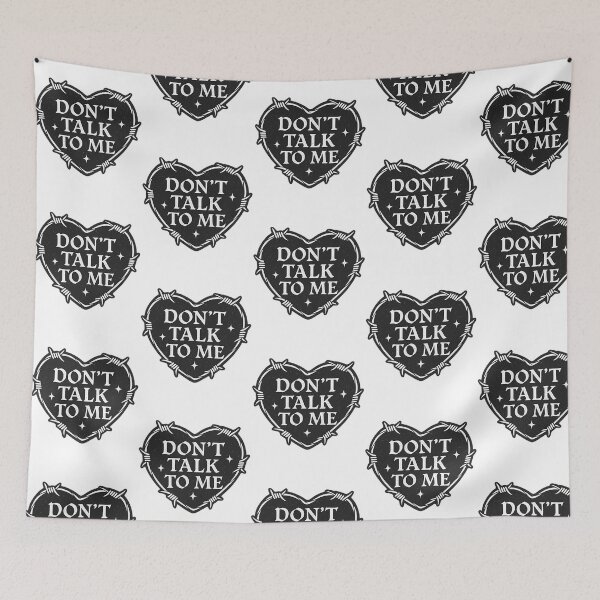 Item preview, Dont Talk To Me Gothic Heart Design designed and sold by azurab-lackmo.