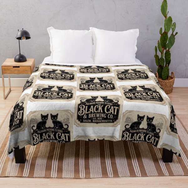 Item preview, Black Cat Brewing Co Vintage Witchy Halloween designed and sold by azurab-lackmo.
