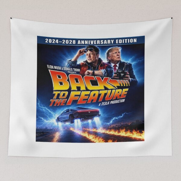 Item preview, Back to the Feature - Funny Sci-Fi & Political Parody Art designed and sold by X-FILES ATTIRE.