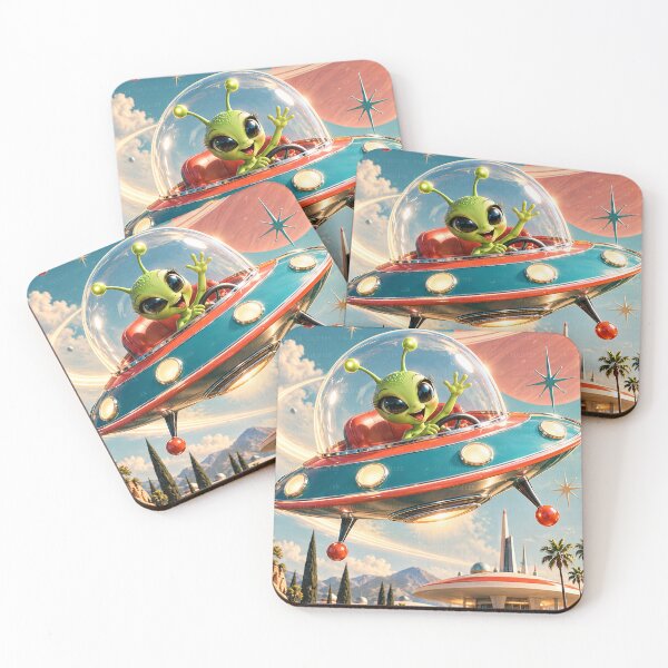 Item preview, A Most Unexpected Visitor – Retro Alien Adventure in 3D designed and sold by LuluLeb.