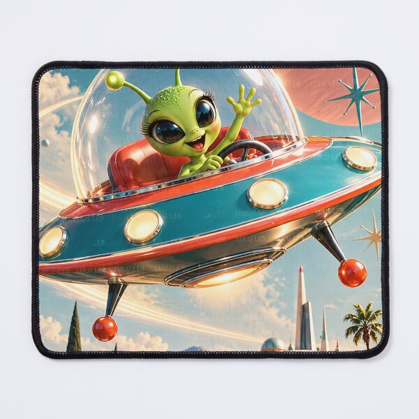 Item preview, A Most Unexpected Visitor – Retro Alien Adventure in 3D designed and sold by LuluLeb.