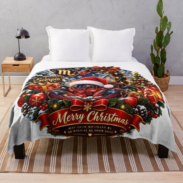 Item preview, Scorpio Santa Scorpion Merry Christmas designed and sold by Zodiac Celestial Art.