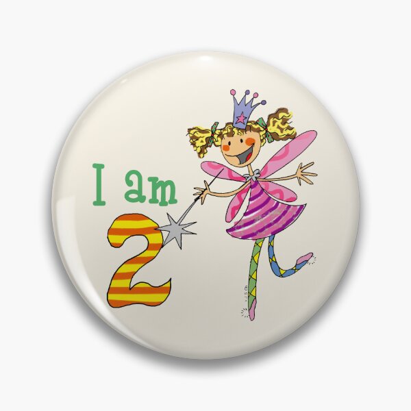 Item preview, Cute Fairy Princess 2nd Birthday Girl Pink Magic Wand I Am Two designed and sold by CuteCartoon.