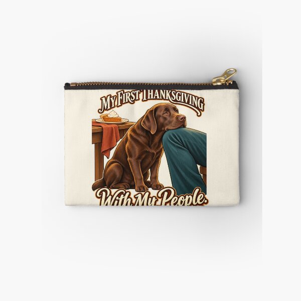 Item preview, First Thanksgiving Dog Choco Lab Family designed and sold by MythicCotton.