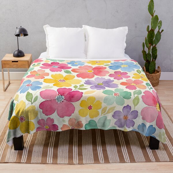 Item preview, Watercolor Spring Flowers Floral Pattern designed and sold by Sybille-Yates.