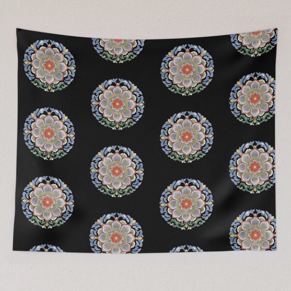 Item preview, Traditional Korean Dancheong Ornament Watercolor designed and sold by Jasardpu.