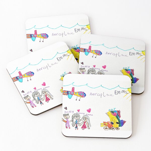 Item preview, Museum Day Adventures: Kids Crayon Flying Plane & Happy Family designed and sold by TwoLinesArt.