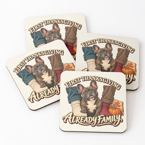 Item preview, First Thanksgiving Dog Frenchie Already Family designed and sold by MythicCotton.