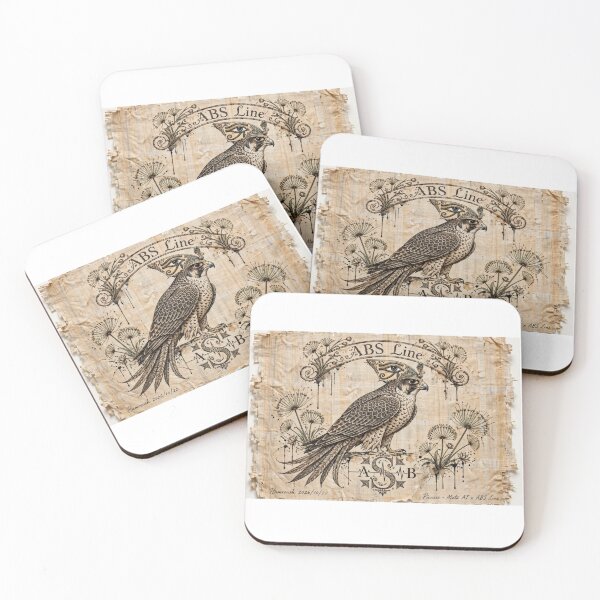 Item preview, ABS Line Vintage Falcon Papyrus Heritage Logo designed and sold by Ahmadhamroush.