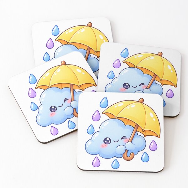 Item preview, Little Rain Cloud Cute Sticker  designed and sold by ArtCrushWorks.