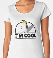 Low Poly Penguin - I'm Cool Women's Premium T-Shirt