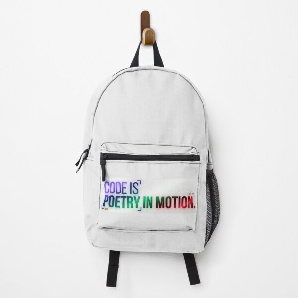 Item preview, Code Is Poetry In Motion - Colorful Developer & Programmer Quote Sticker designed and sold by Nicolae-SCROCIOB-Shop.