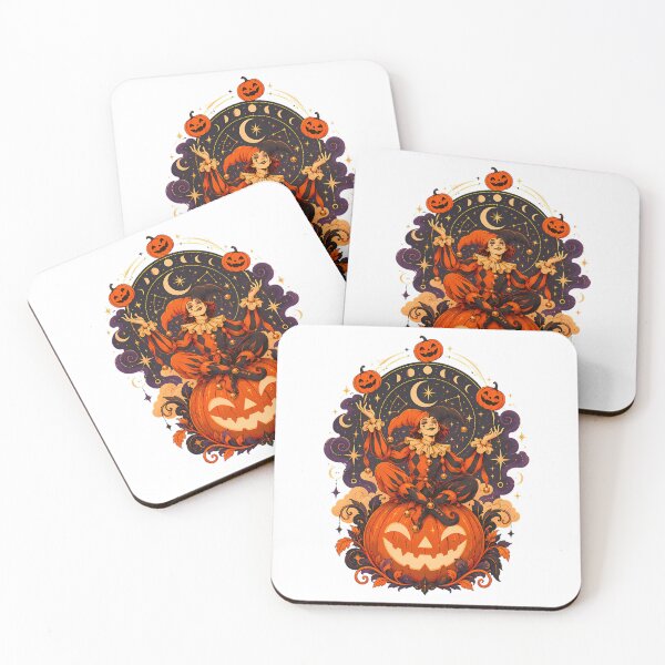 Item preview, Gothic Jester Juggling Pumpkin Celestial Halloween designed and sold by joshm-assie.
