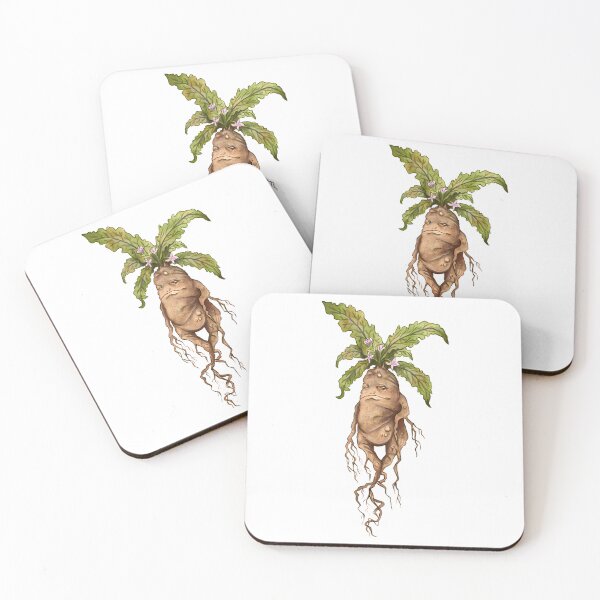 Item preview, Mandrake Root Watercolor Green Witch Botanical Pagan Illustration designed and sold by joshm-assie.