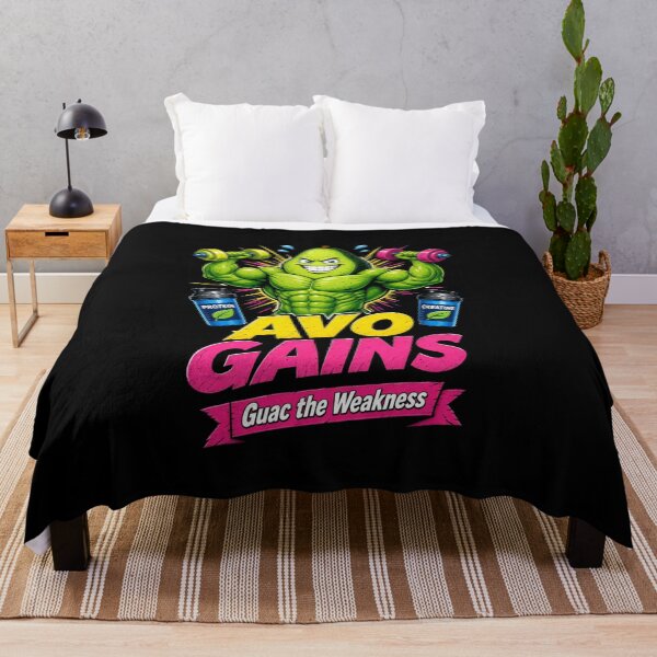 Item preview, Avo Gains Funny Avocado Gym Shirt | Guac The Weakness Fitness Tee designed and sold by StrongEveryDayStore.