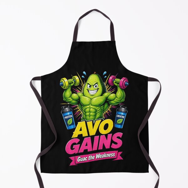 Item preview, Avo Gains Funny Avocado Gym Shirt | Guac The Weakness Fitness Tee designed and sold by StrongEveryDayStore.