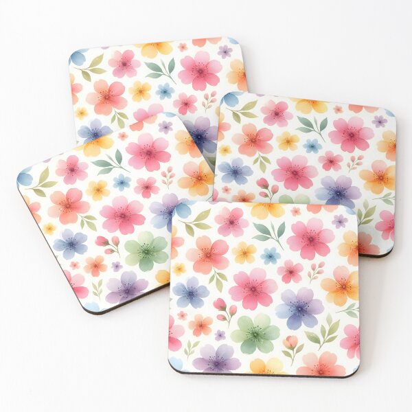 Item preview, Watercolor Spring Flowers Floral Pattern designed and sold by Sybille-Yates.