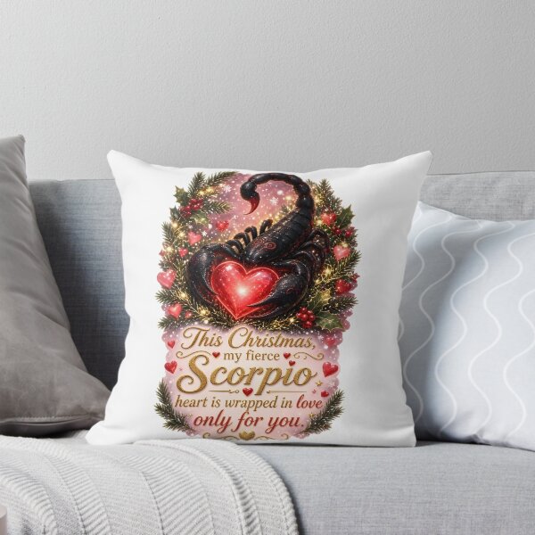 Item preview, Fierce Scorpio Heart Christmas Love designed and sold by Zodiac Celestial Art.
