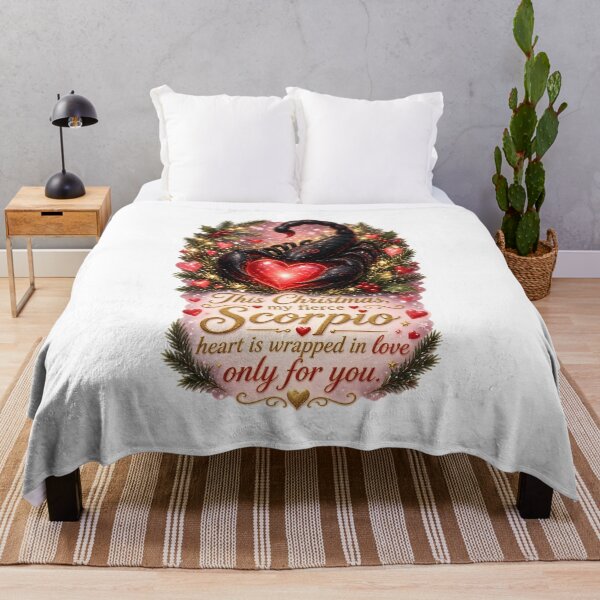 Item preview, Fierce Scorpio Heart Christmas Love designed and sold by Zodiac Celestial Art.