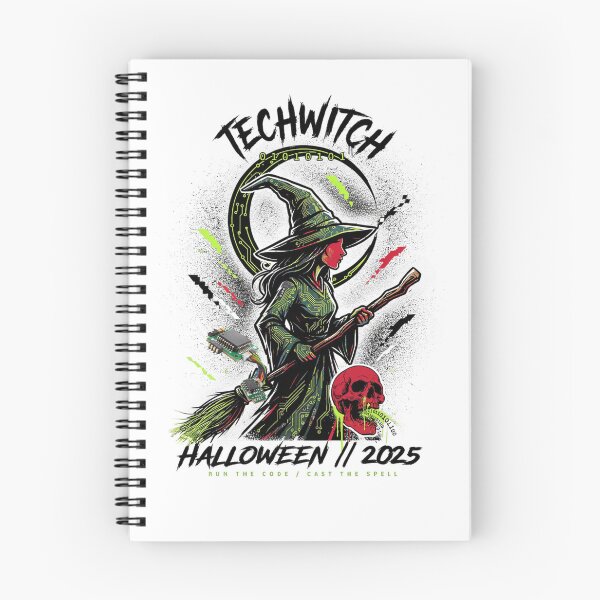 Item preview, Tech Witch Halloween Design – Circuit Board Witchcraft Graphic Tee v7 designed and sold by DarylWelsh2024.
