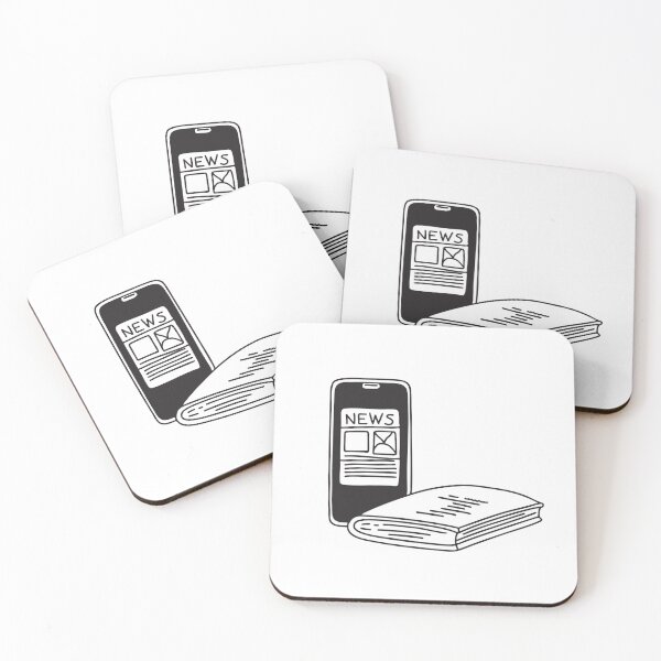 Item preview, A magazine set next to a phone displaying a news app designed and sold by rasagamastore.