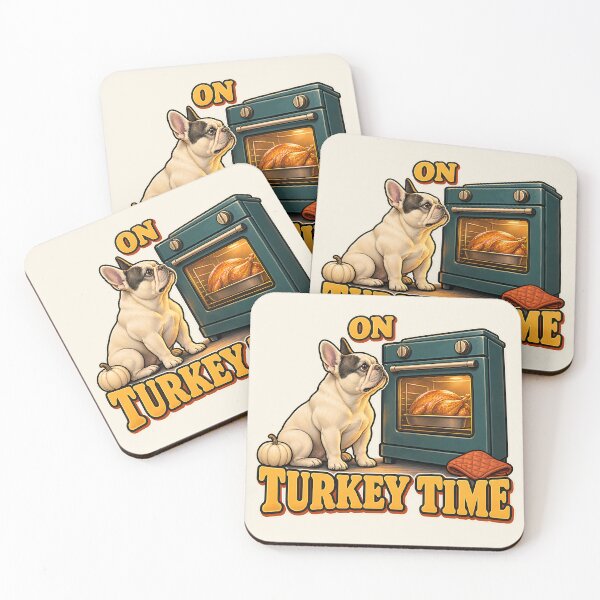 Item preview, Thanksgiving Dog Frenchie Turkey Time Watch designed and sold by MythicCotton.