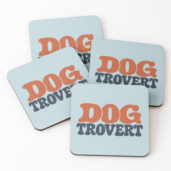 Item preview, Dogtrovert Funny Dog Introvert Retro Typography designed and sold by MavtM.