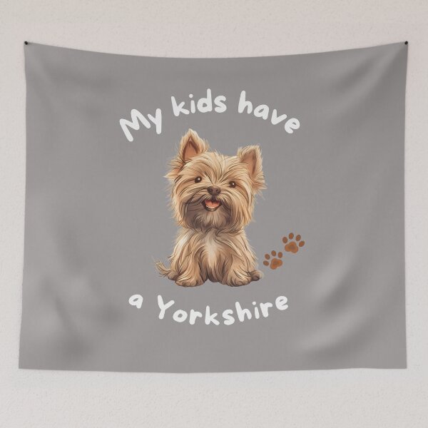 Item preview, My Kids Have a Yorkshire sassy Poodle Mom Aesthetic shirt cute Fluffy Dog Illustration Modern style, Gifts T-shirt designed and sold by DesignCarusele.