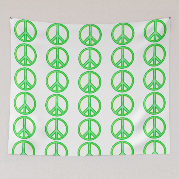 Item preview, Peace Symbol Disarmament Peace Sign Painterly Green designed and sold by CovetedCove.