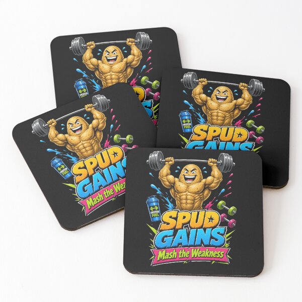 Item preview, Spud Gains Funny Potato Gym Shirt | Mash The Weakness Fitness Tee designed and sold by StrongEveryDayStore.