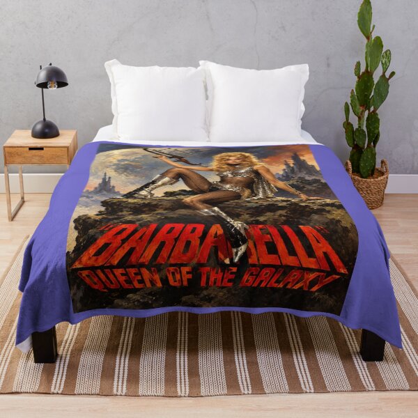 Item preview, Barbarella cult 1960s scifi film, Frank Frazetta style movie poster designed and sold by bluefrog.