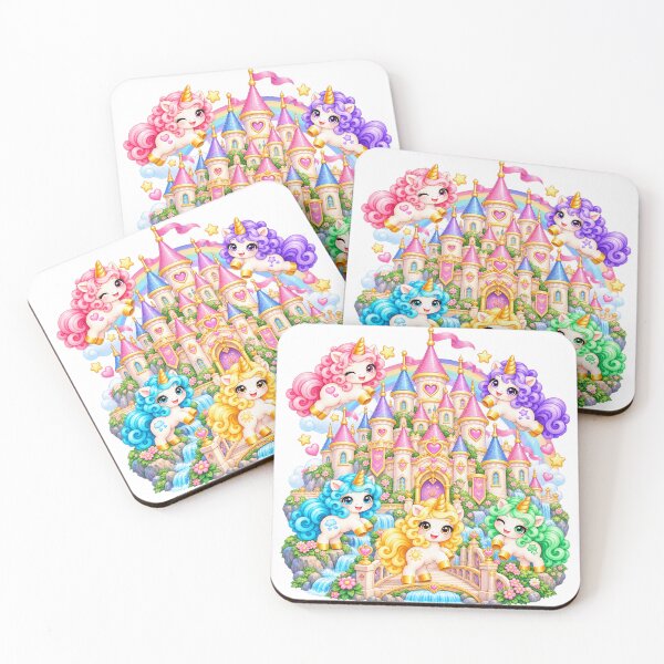 Item preview, Cute Rainbow Unicorn Castle designed and sold by Partoon-dp.