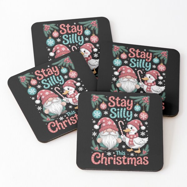Item preview, Stay Silly This Christmas Cute Gnome And Duck – Festive Winter Holiday Art designed and sold by jkrphoto.