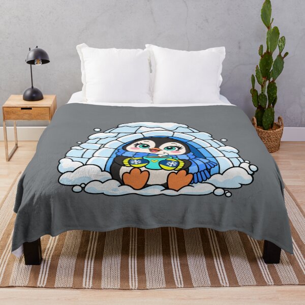 Item preview, Cozy Penguin – Cute Winter Coffee & Igloo designed and sold by Aimetoi.