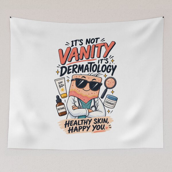 Item preview, It's Not Vanity, It's Dermatology – Funny Skincare Doctor designed and sold by SidTastic .