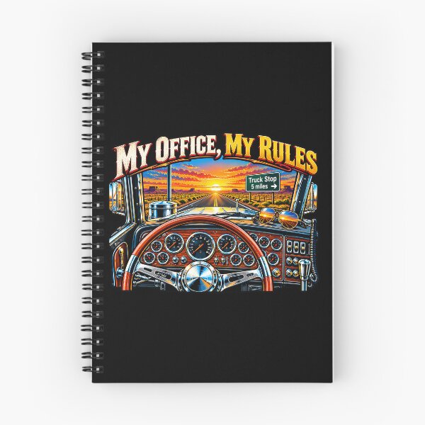 Item preview, My Office My Rules Trucker & Sunset Cab designed and sold by NomadForge.