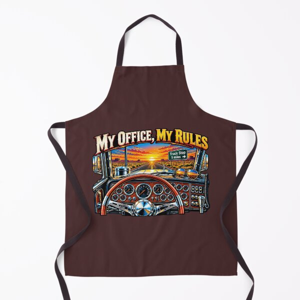 Item preview, My Office My Rules Trucker & Sunset Cab designed and sold by NomadForge.