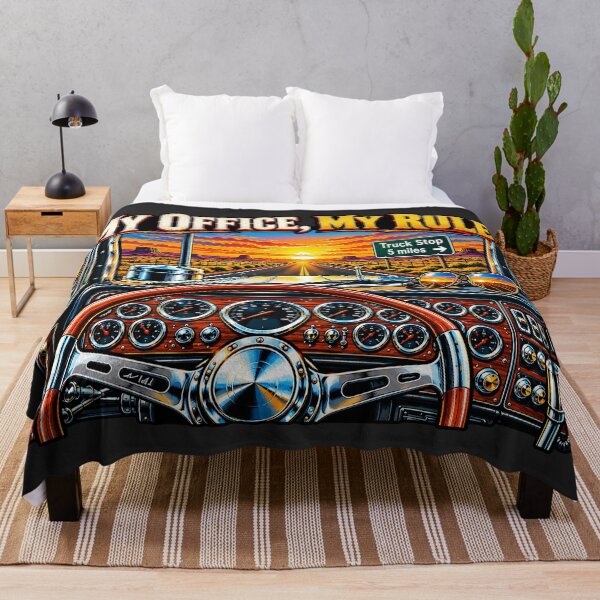 Item preview, My Office My Rules Trucker & Sunset Cab designed and sold by NomadForge.