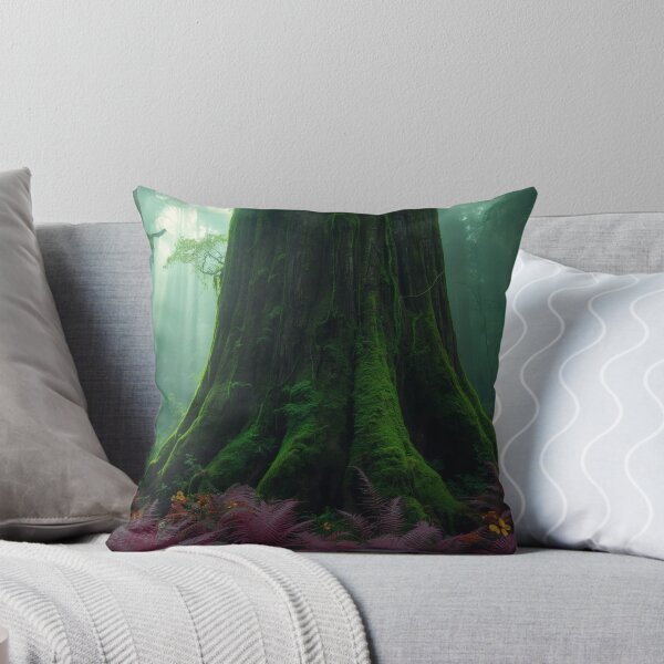 Item preview, Massive Mossy Redwood Tree In Alien Forest designed and sold by monkeybusiness.pt.