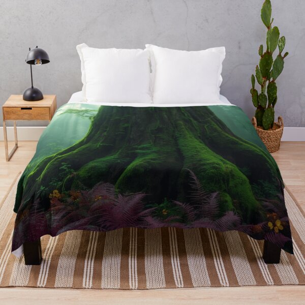 Item preview, Massive Mossy Redwood Tree In Alien Forest designed and sold by monkeybusiness.pt.