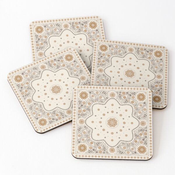 Item preview, Lanna Bandana 02 Brown Star Paisley designed and sold by Missedfortune.