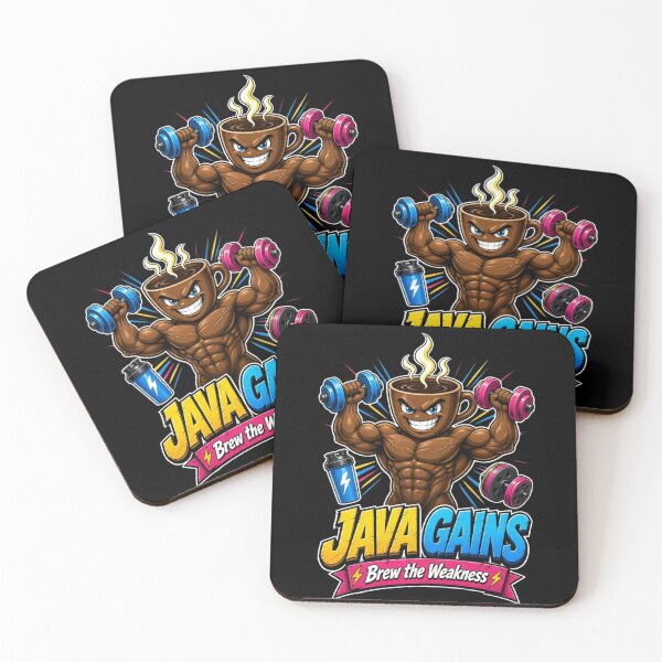 Item preview, Java Gains Funny Coffee Gym Shirt | Brew The Weakness Fitness Tee designed and sold by StrongEveryDayStore.