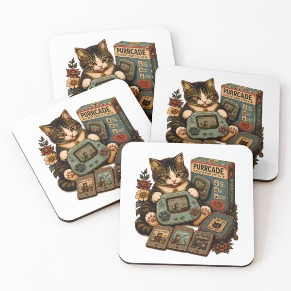 Item preview, Purrcade Retro Handheld Gaming designed and sold by Old's Cool Cat Studio.